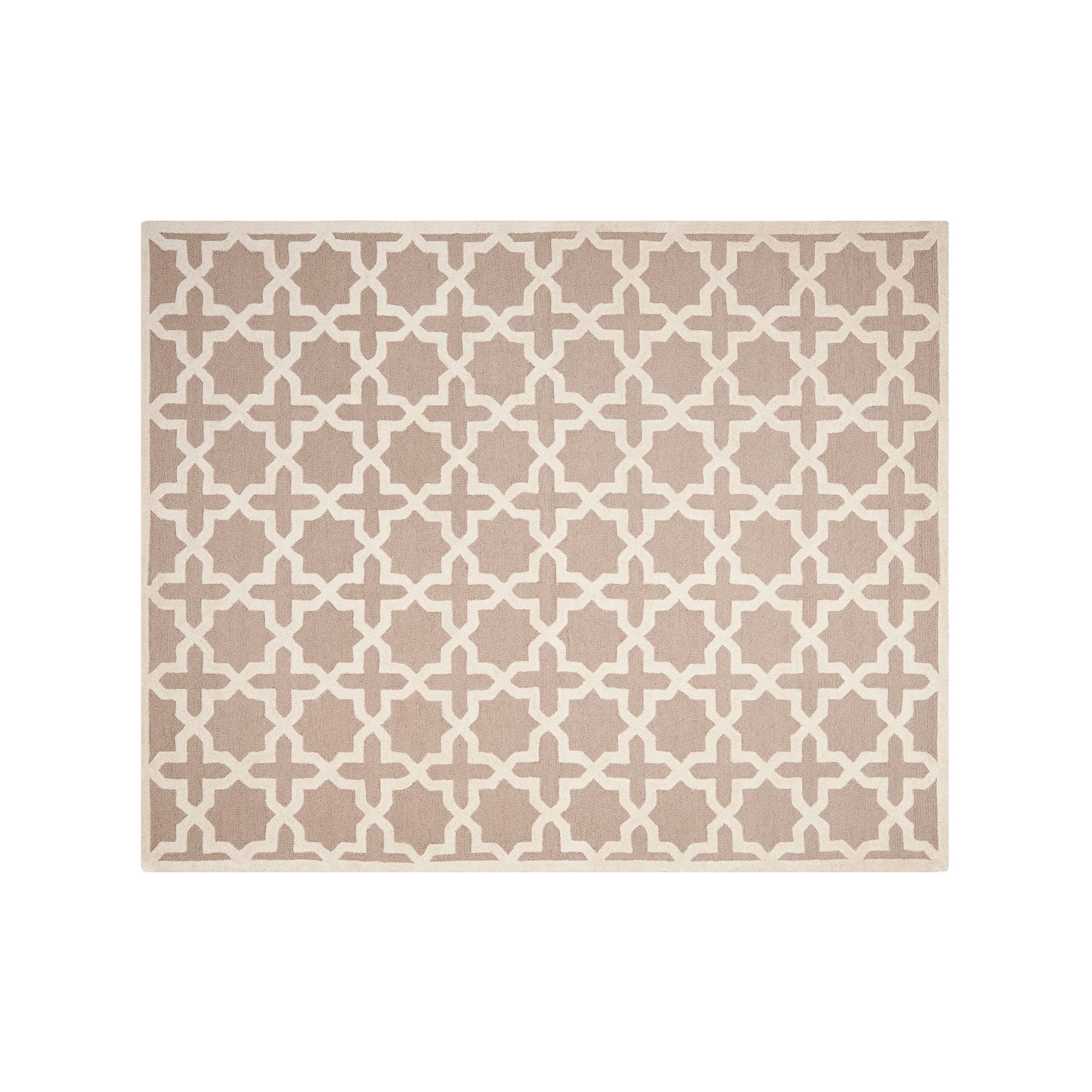 Safavieh Cambridge Trellis Wool Rug, Beige Ivory