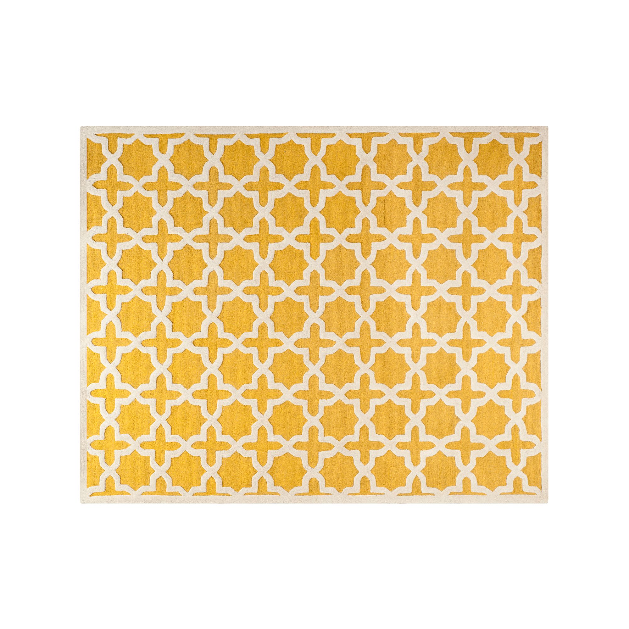 Safavieh Cambridge Trellis Wool Rug, Gold Ivory