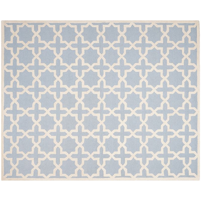 Safavieh Cambridge Trellis Wool Rug, Light Blue, 8X10 Ft
