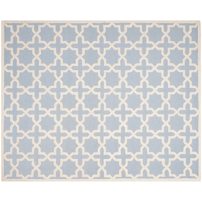 Safavieh Cambridge Trellis Wool Rug, Light Blue, 8X10 Ft