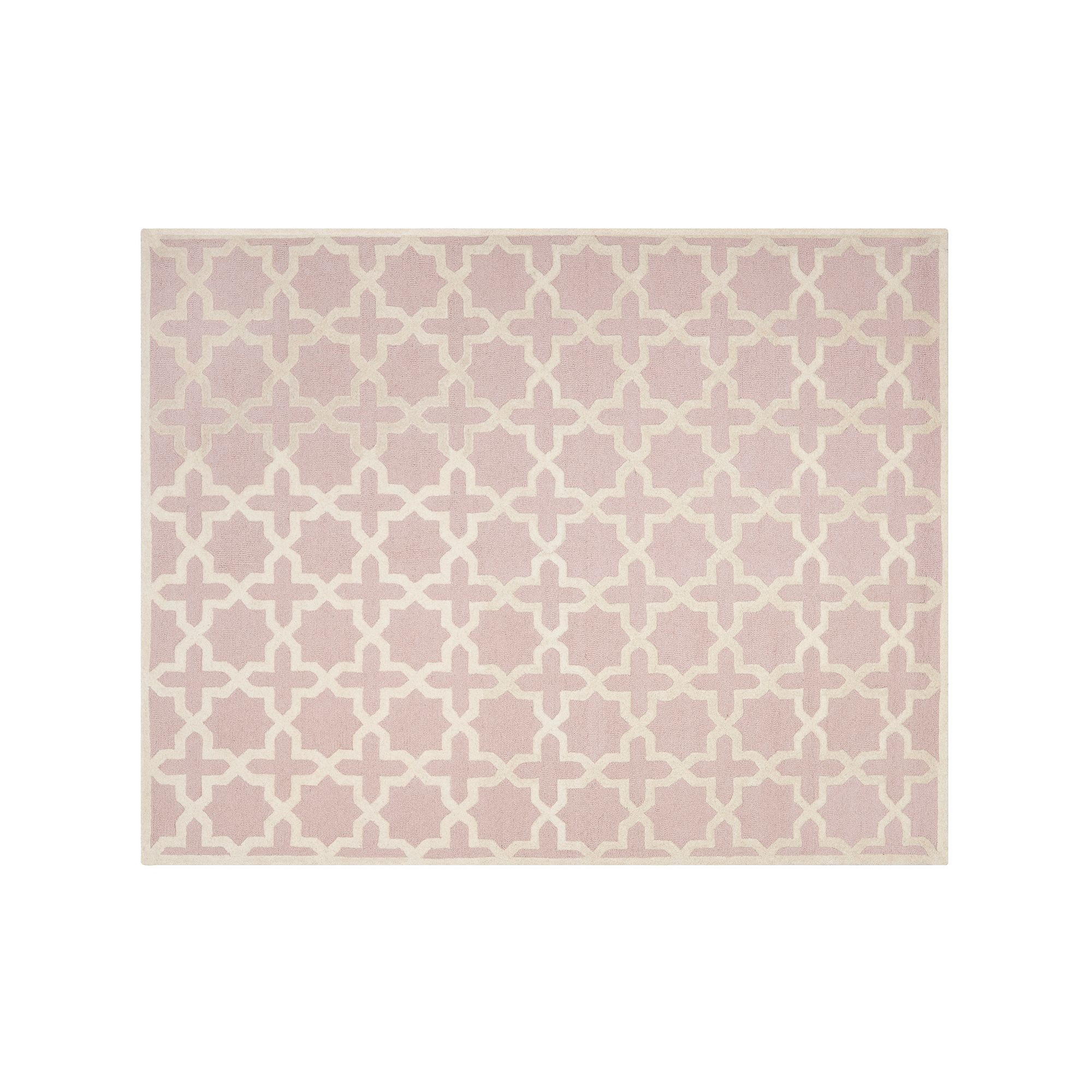 Safavieh Cambridge Trellis Wool Rug, Light Pink Ivory