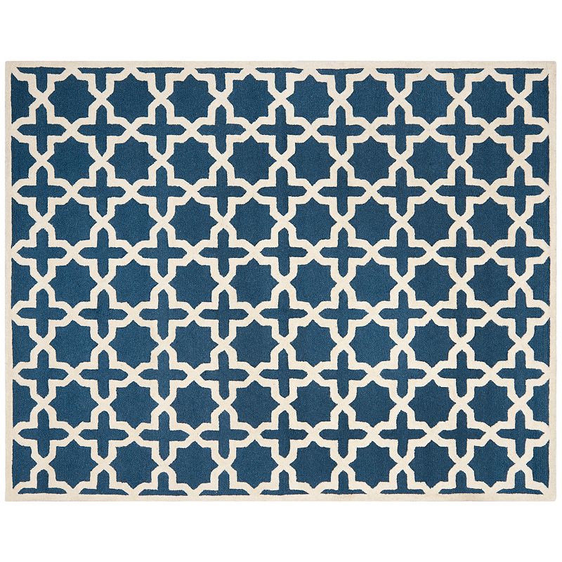 Safavieh Cambridge Trellis Wool Rug, Blue, 8X10 Ft