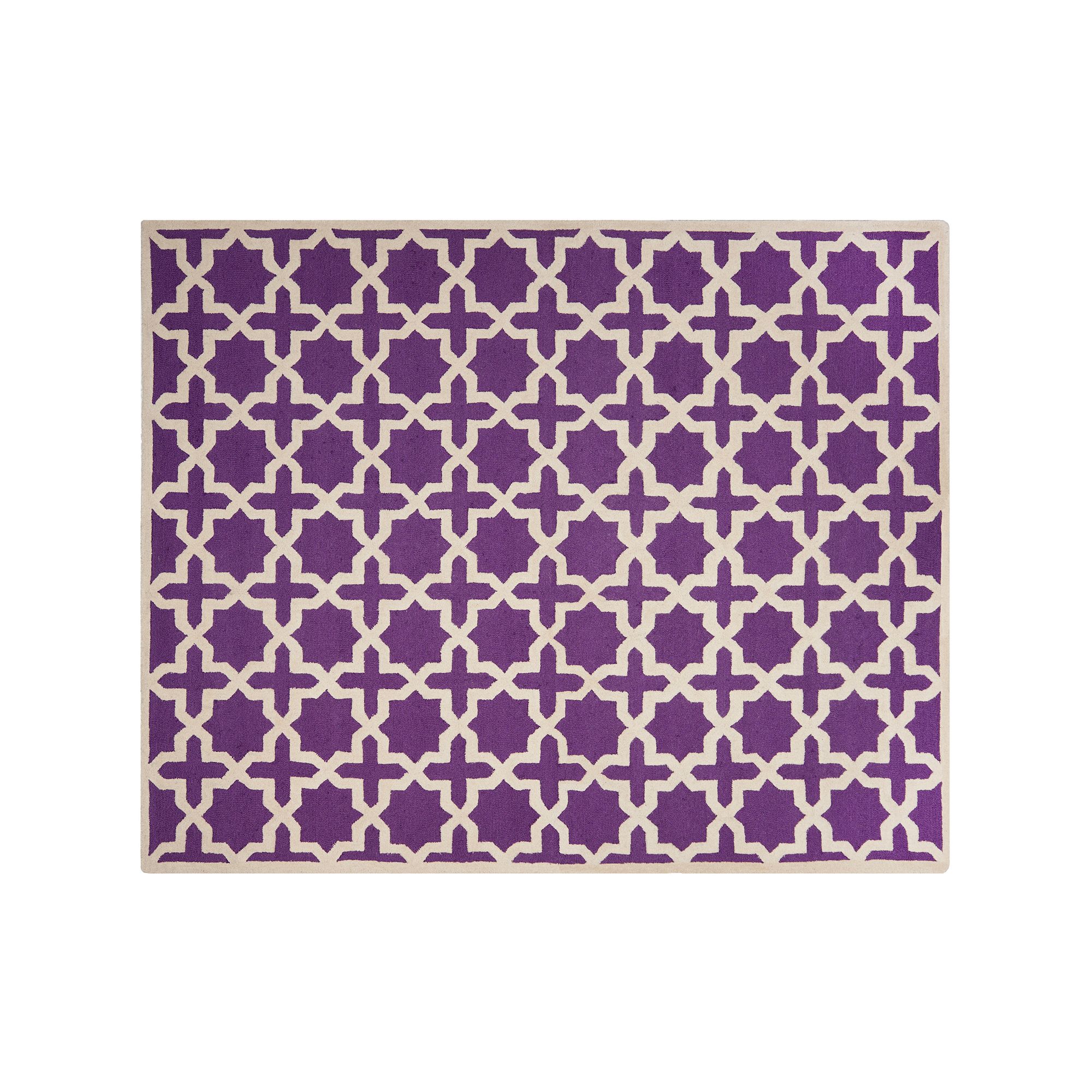 Safavieh Cambridge Trellis Wool Rug, Purple Ivory