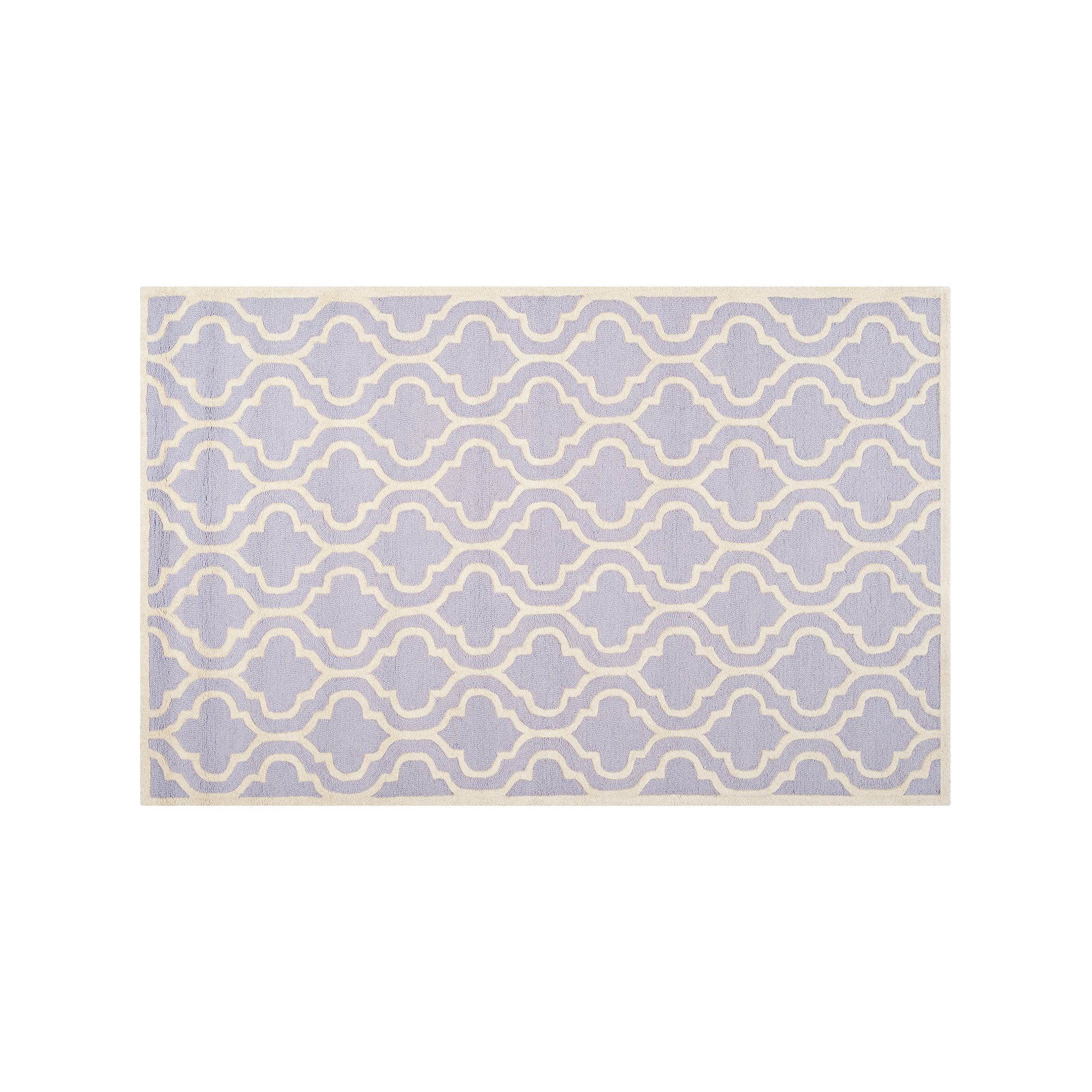 Safavieh Cambridge Trellis Wool Rug, Lavander Ivory