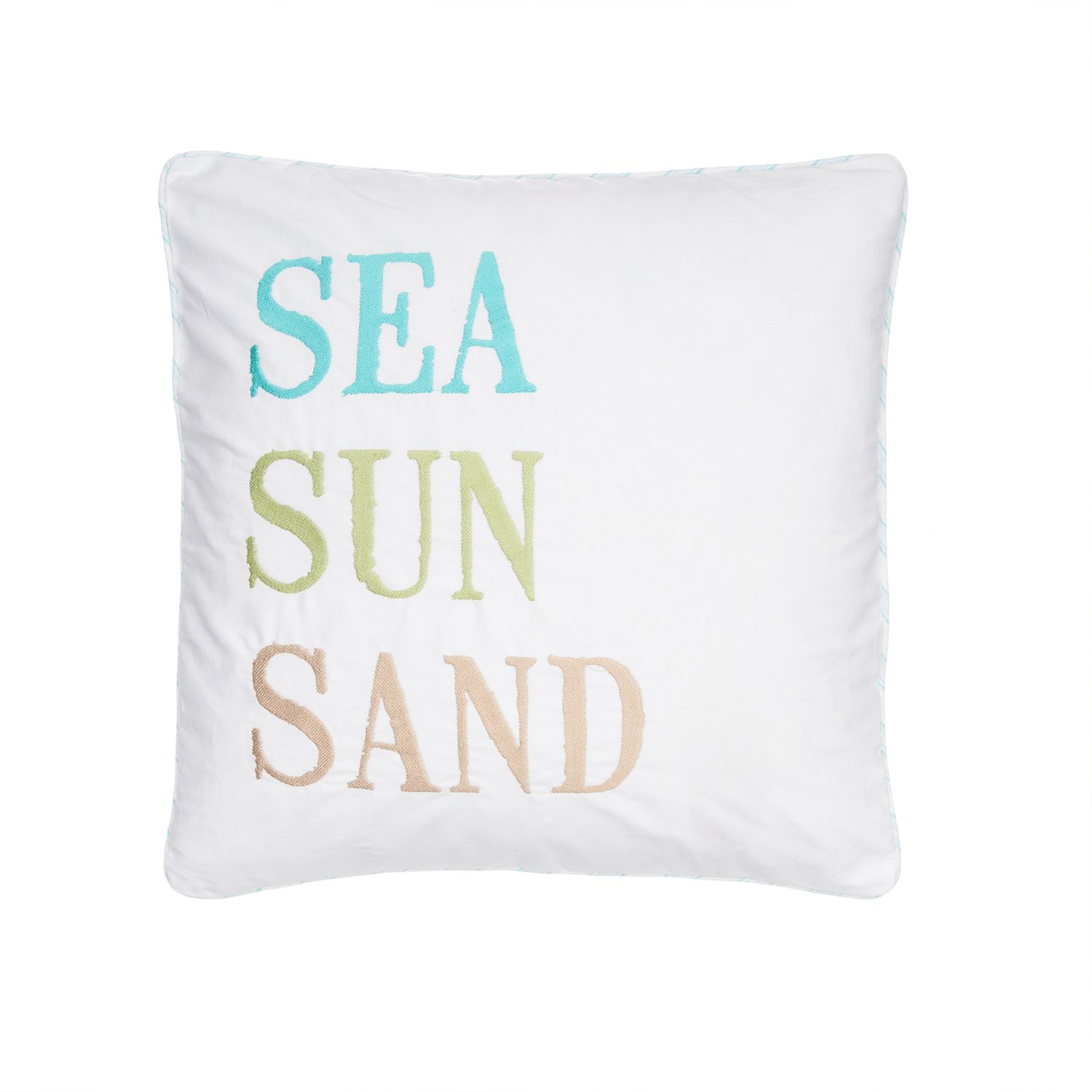 Okuna Outpost Set Of 4 Coastal Beach Throw Pillow Covers, 18x18