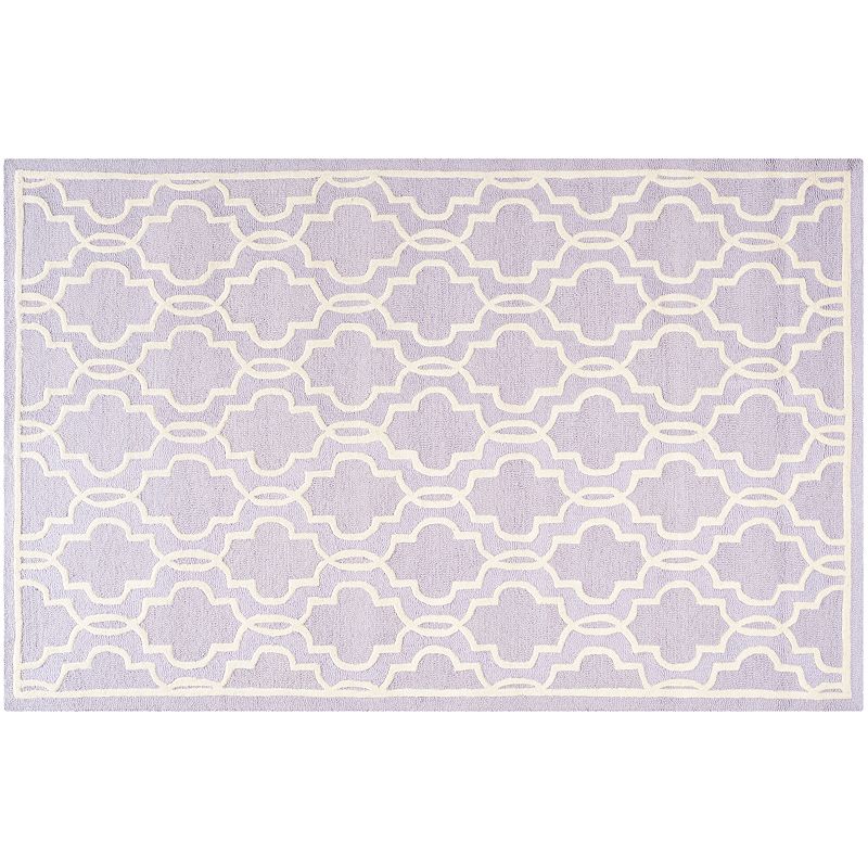 Safavieh Cambridge Trellis Overlap Wool Rug, Lt Purple, 8X10 Ft