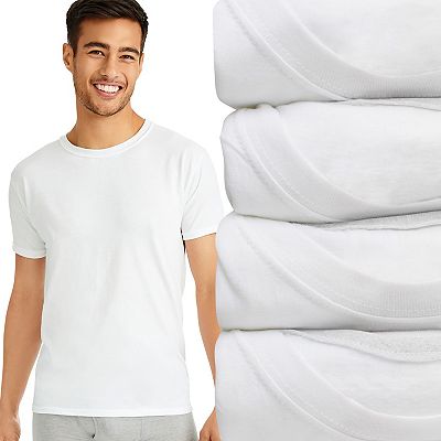 Men s Hanes Ultimate 4 pack Slim Fit Tees