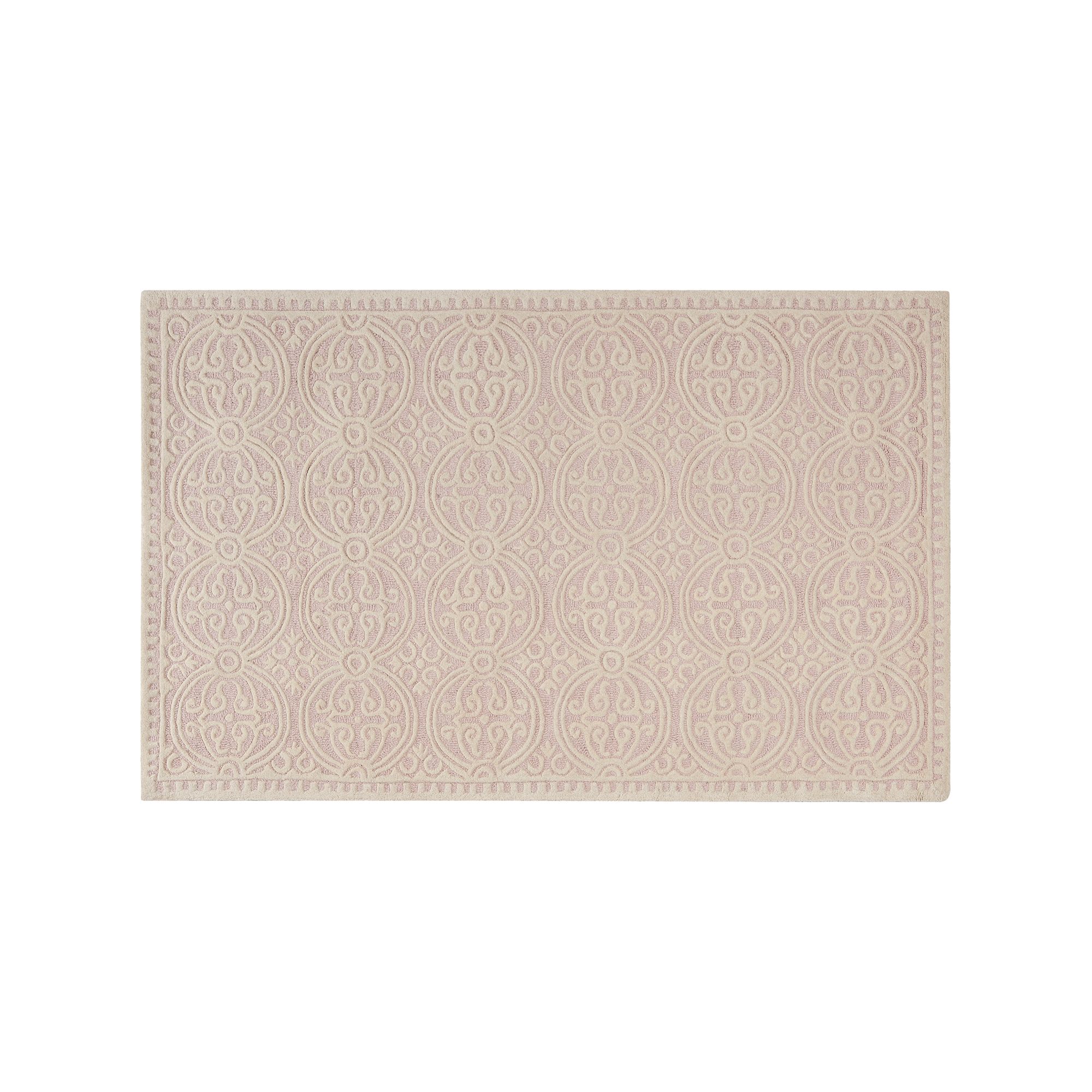 Safavieh Cambridge Ornate Geometric Wool Rug, Light Pink Ivory