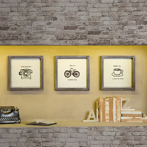 Intelligent Design 3-piece ”Morning News” Canvas Wall Art Set