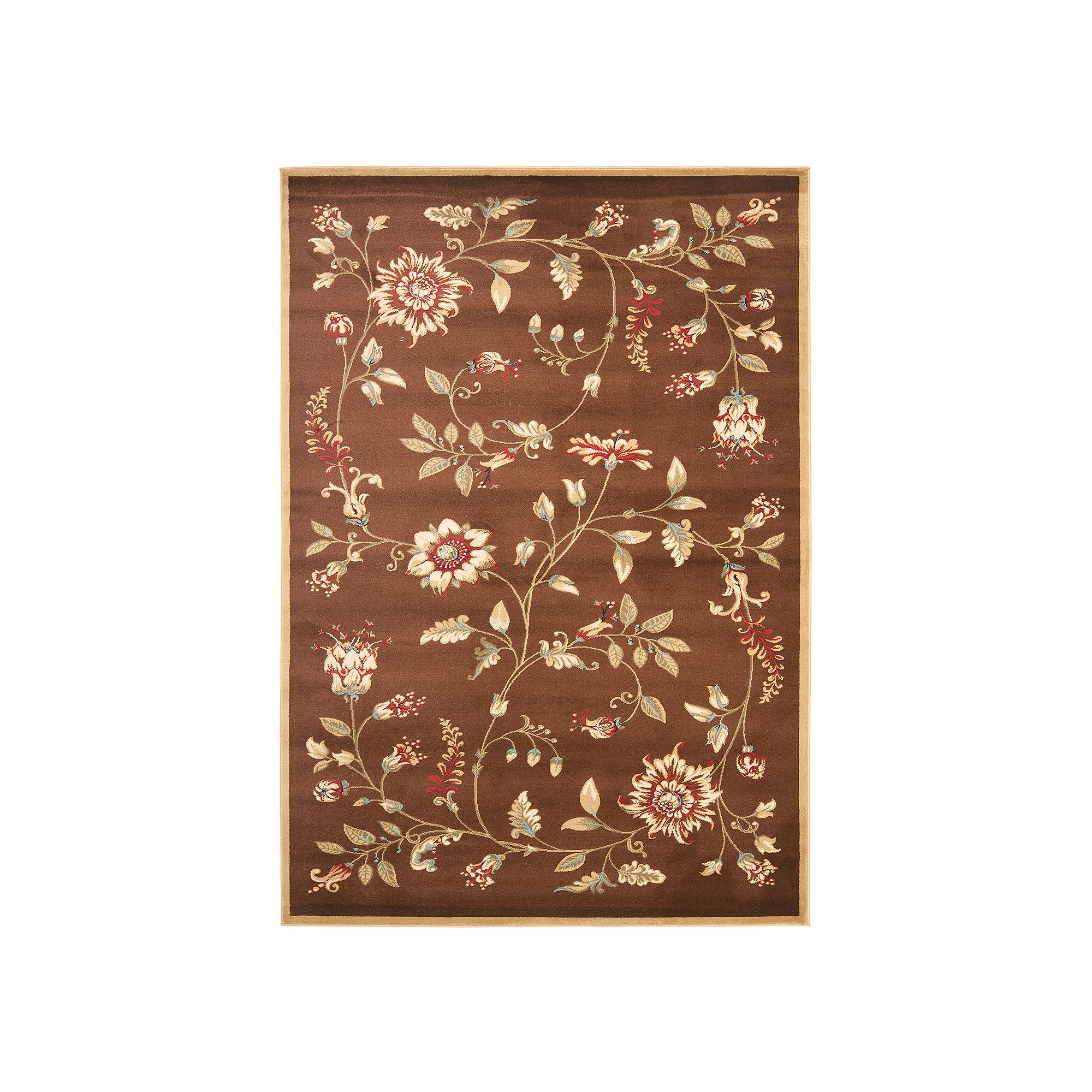 Safavieh Lyndhurst Floral Burst Rug, Brown Team