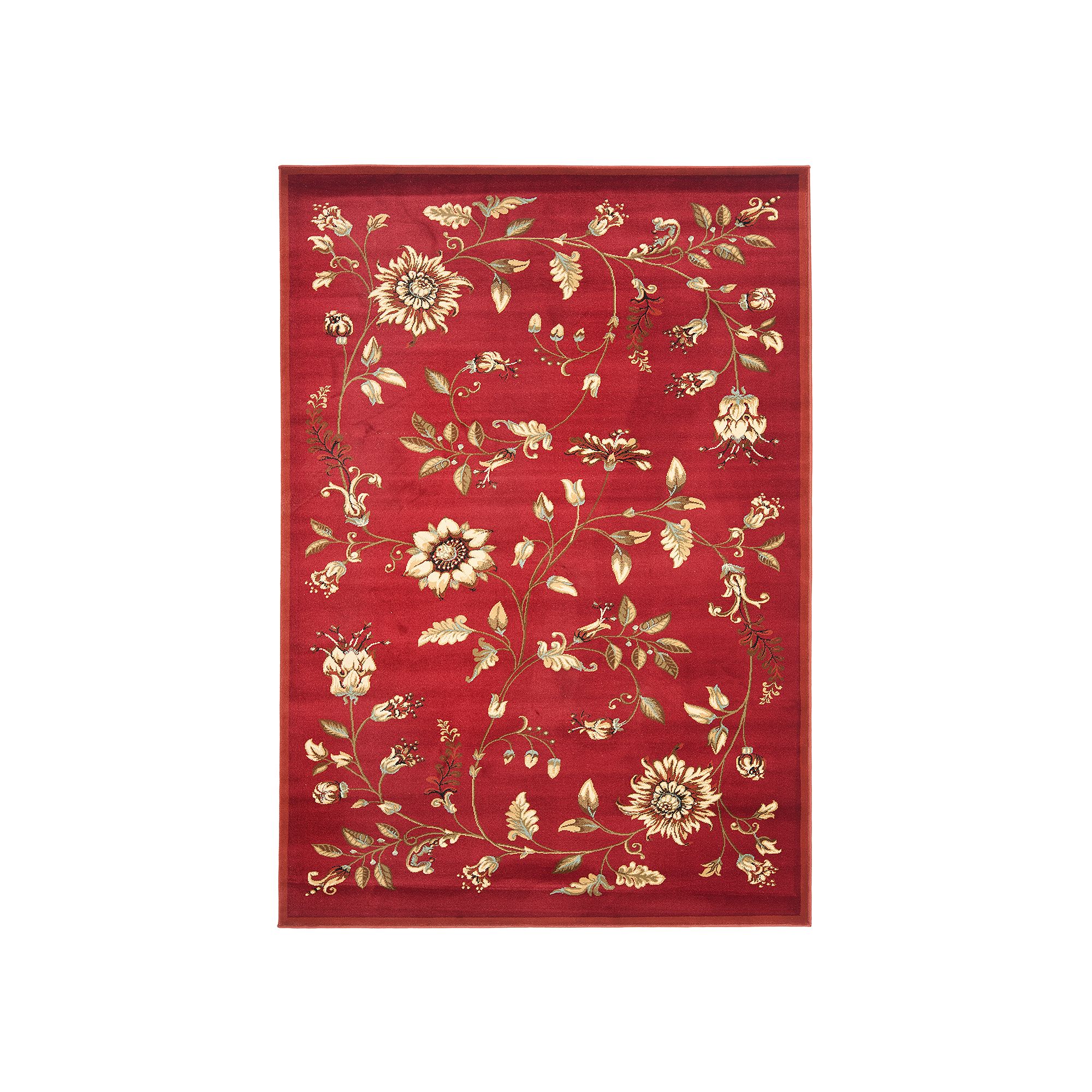 Safavieh Lyndhurst Floral Burst Rug, Red Team