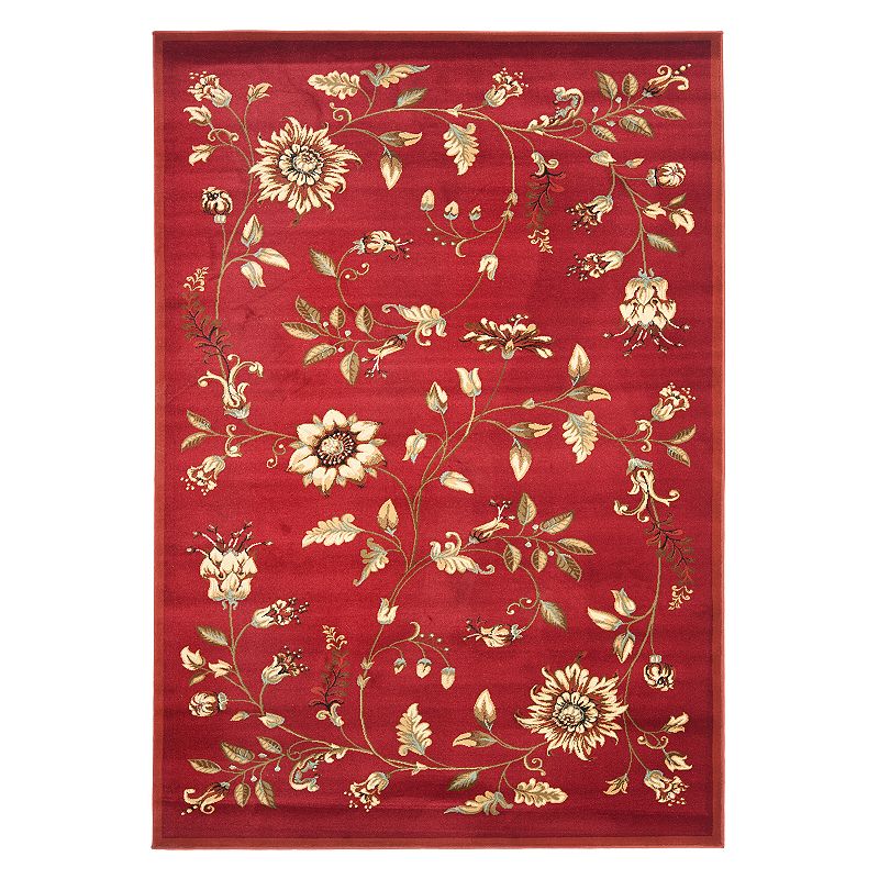 Safavieh Lyndhurst Floral Burst Rug, Red, 6.5X9.5 Ft