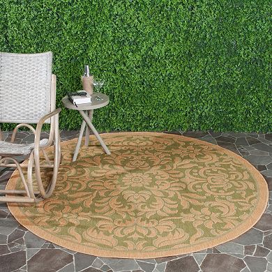 Safavieh Courtyard Scroll Indoor Outdoor Patio Rug