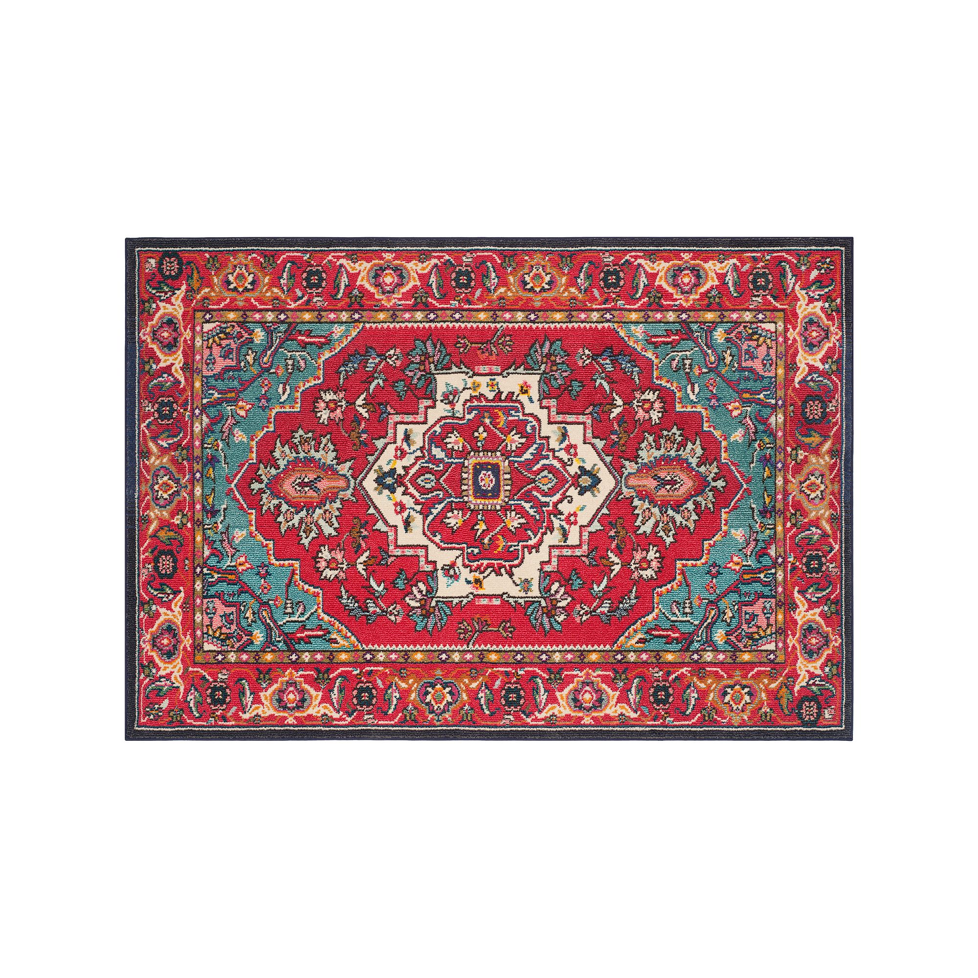 Safavieh Monaco Traditional Geometric Rug, Red Turquoise