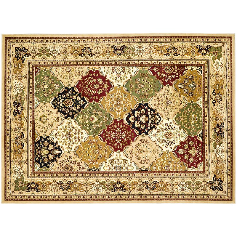 Safavieh Lyndhurst Framed Diamonds Rug, Multicolor, 8Ft Rnd
