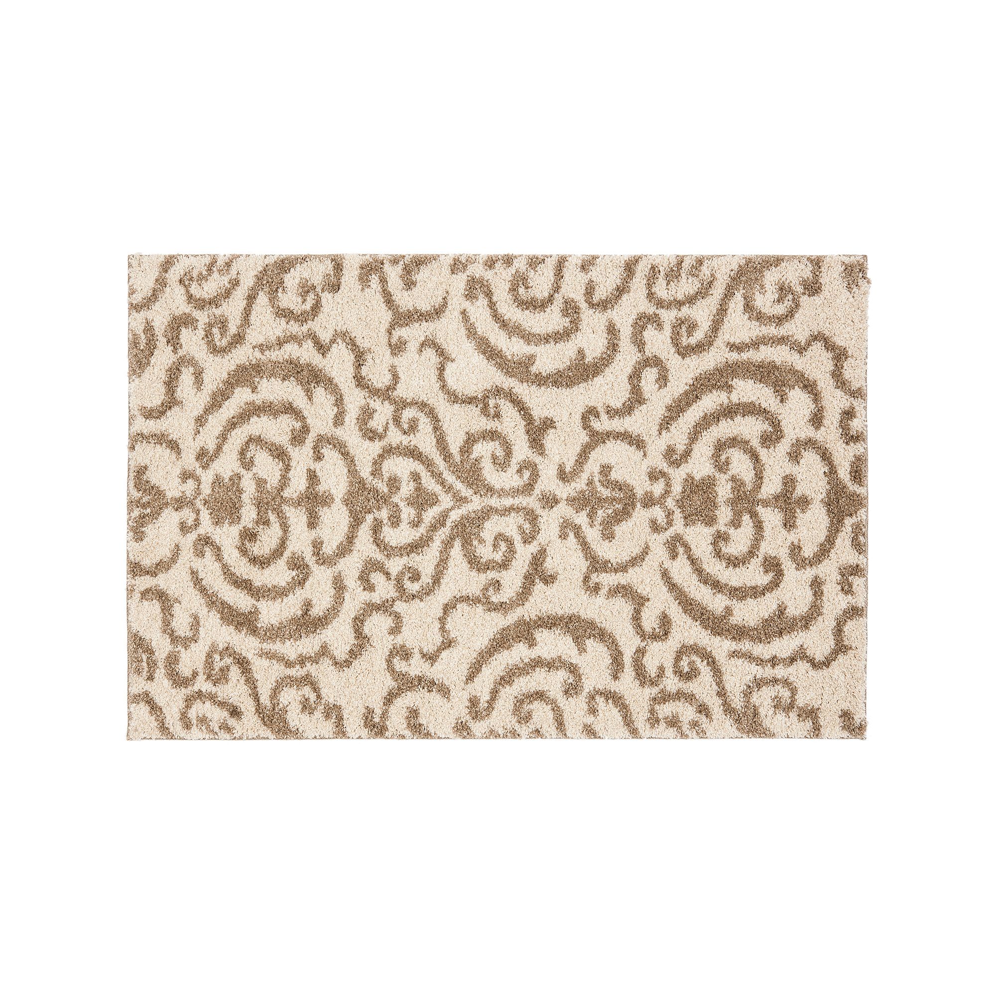 Safavieh Shag Scrollwork Rug, Cream Beige