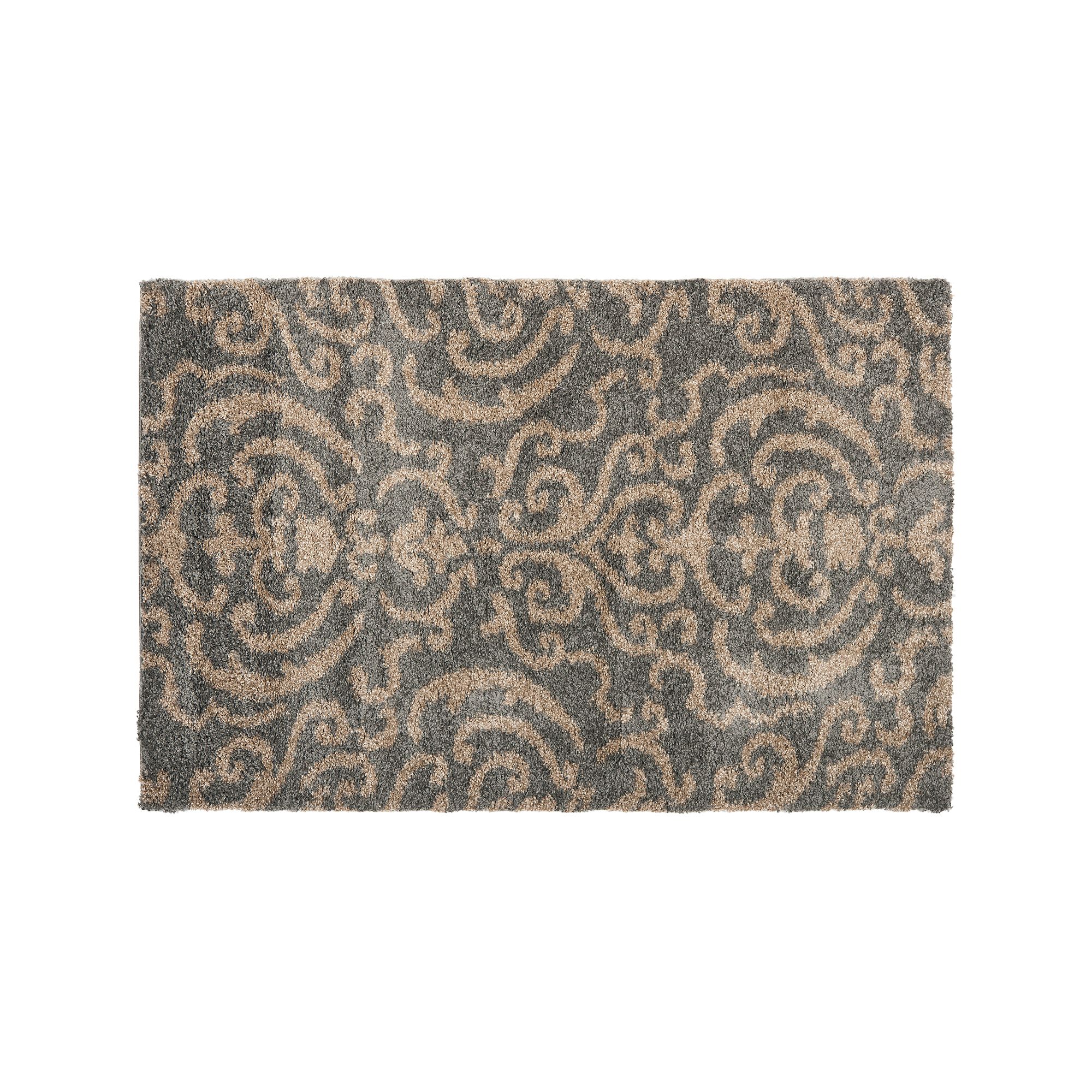 Safavieh Shag Scrollwork Rug, Gray Beige