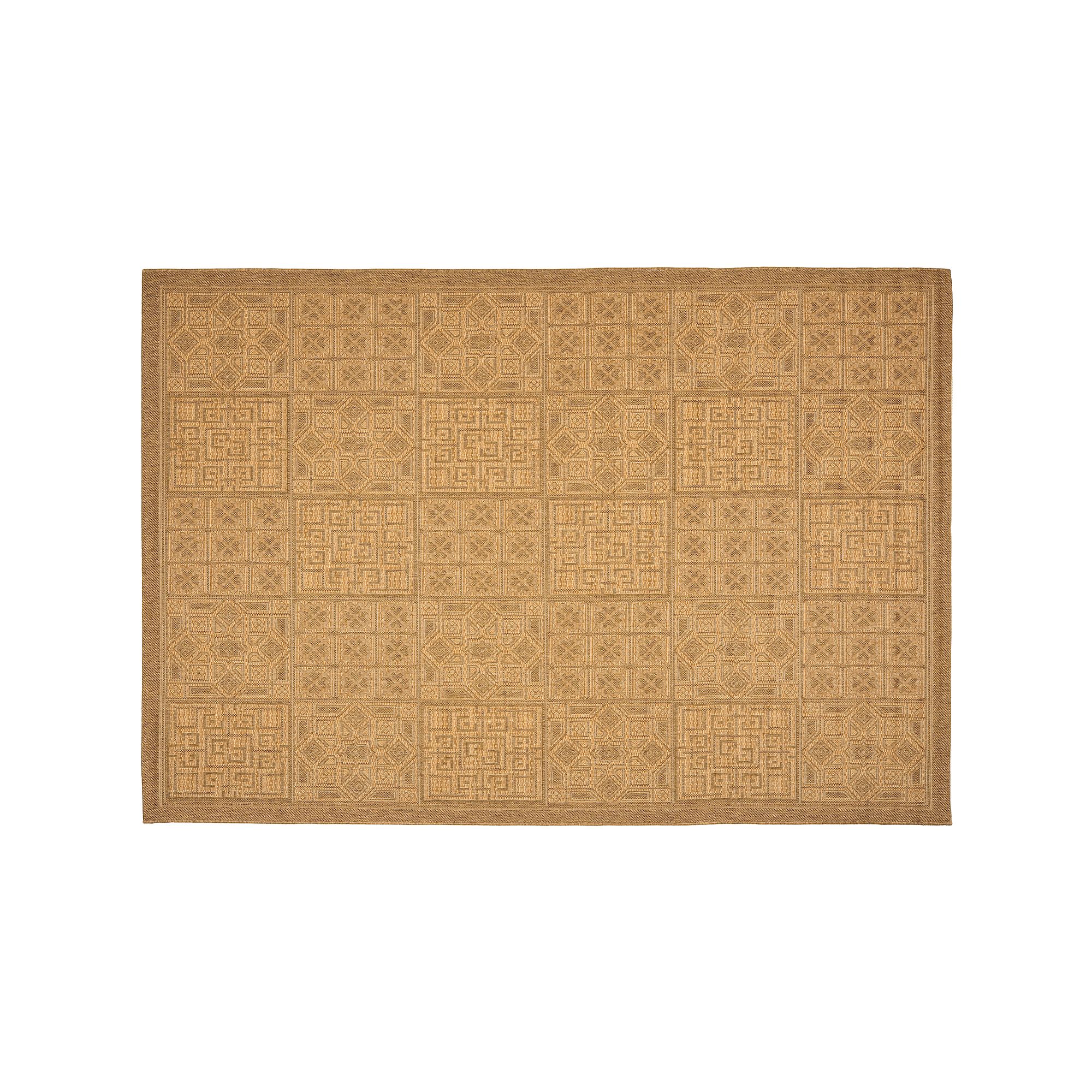 Safavieh Courtyard Tile Indoor Outdoor Patio Rug, Gold Natural