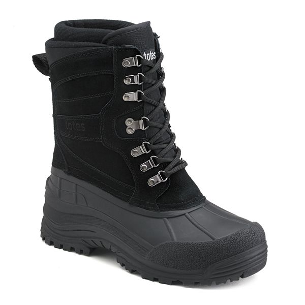 totes Sleet Men s Waterproof Winter Boots