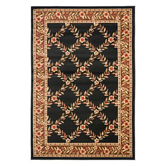 Safavieh Lyndhurst Framed Lattice Floral Rug