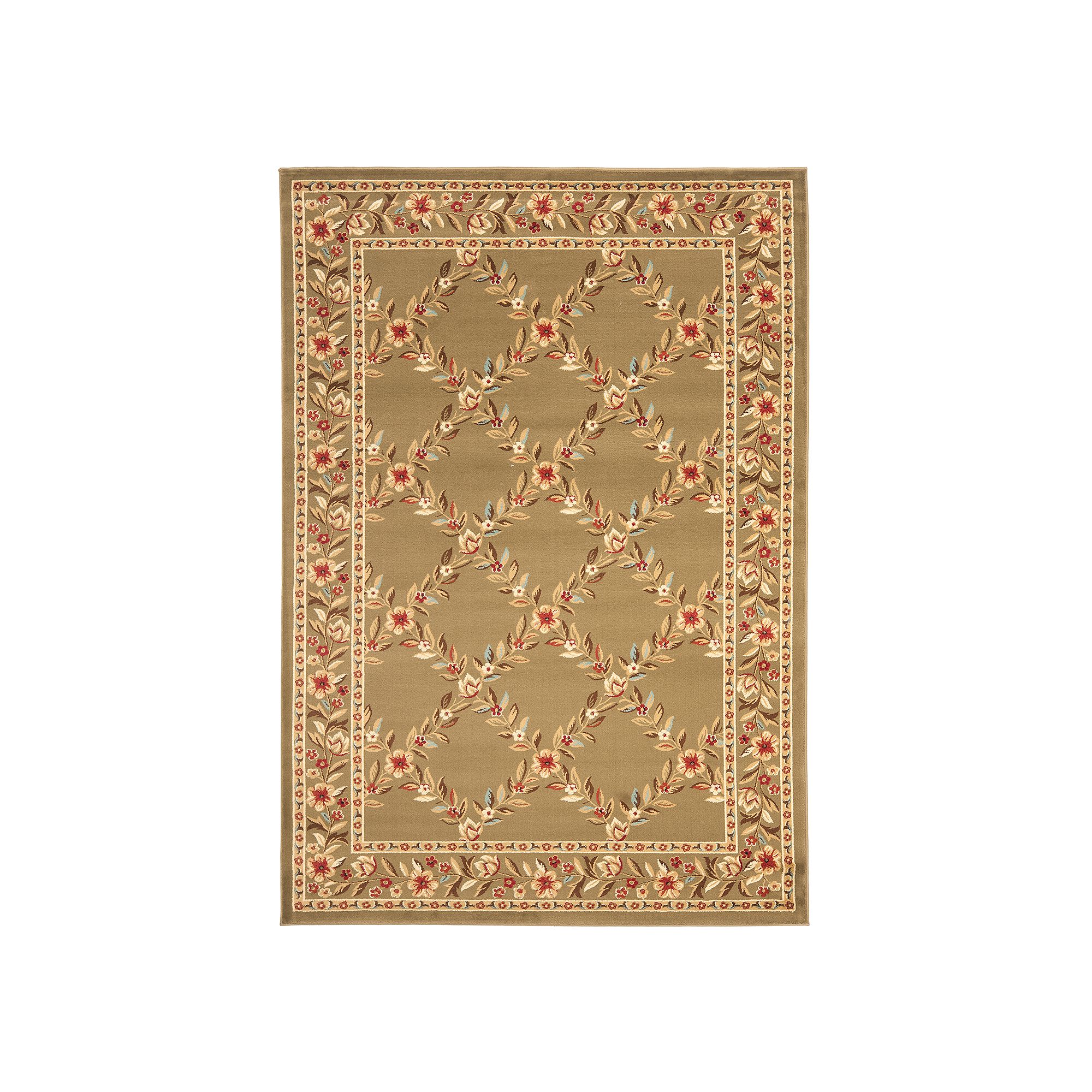 Safavieh Lyndhurst Framed Lattice Floral Rug, Green