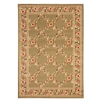 Safavieh Lyndhurst Framed Lattice Floral Rug