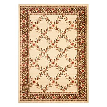 Safavieh Lyndhurst Framed Lattice Floral Rug
