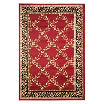 Safavieh Lyndhurst Framed Lattice Floral Rug