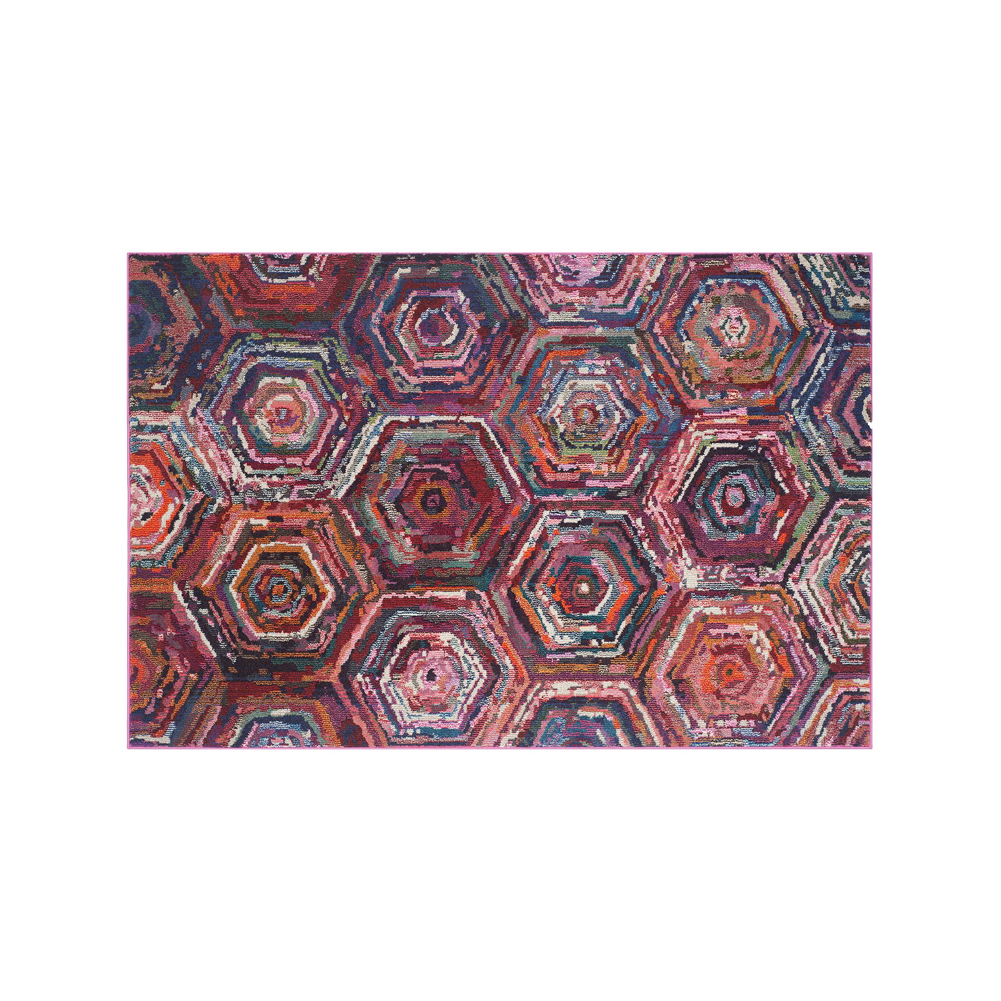 Safavieh Monaco Geometric Abstract Rug, Pink Team