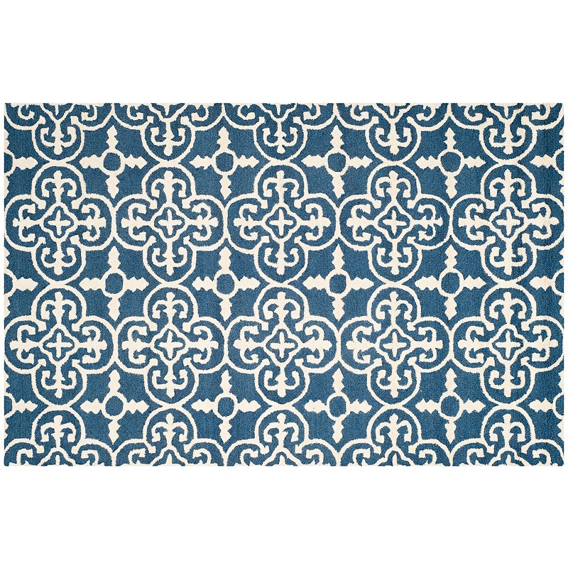 Safavieh Cambridge Ornate Clover Wool Rug, Blue, 8X10 Ft