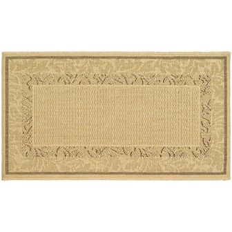 Safavieh Courtyard Leaves Framed Indoor Outdoor Rug