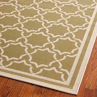 Safavieh Courtyard Geometric Lattice Indoor Outdoor Rug