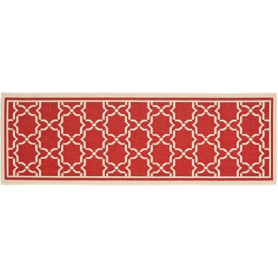 Safavieh Courtyard Geometric Lattice Indoor Outdoor Rug