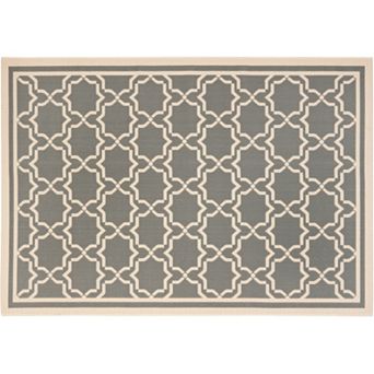Safavieh Courtyard Geometric Lattice Indoor Outdoor Rug