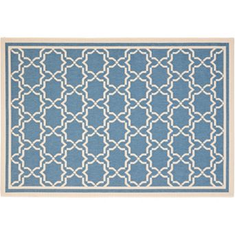 Safavieh Courtyard Geometric Lattice Indoor Outdoor Rug