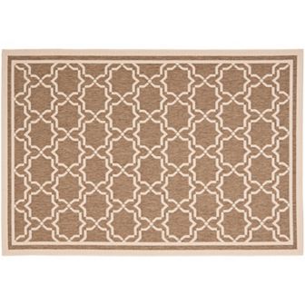 Safavieh Courtyard Geometric Lattice Indoor Outdoor Rug