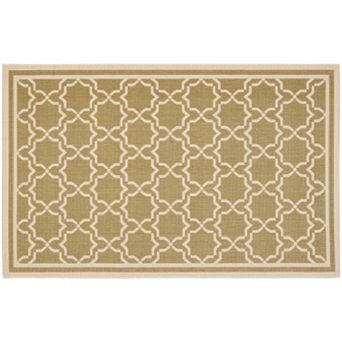 Safavieh Courtyard Geometric Lattice Indoor Outdoor Rug