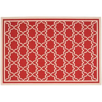Safavieh Courtyard Geometric Lattice Indoor Outdoor Rug