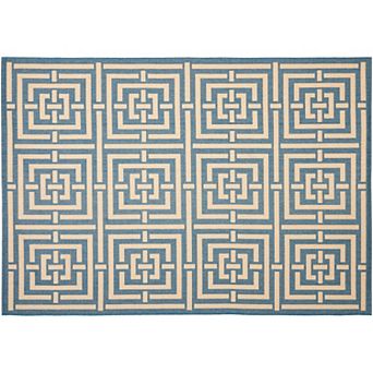 Safavieh Courtyard Geometric Indoor Outdoor Rug