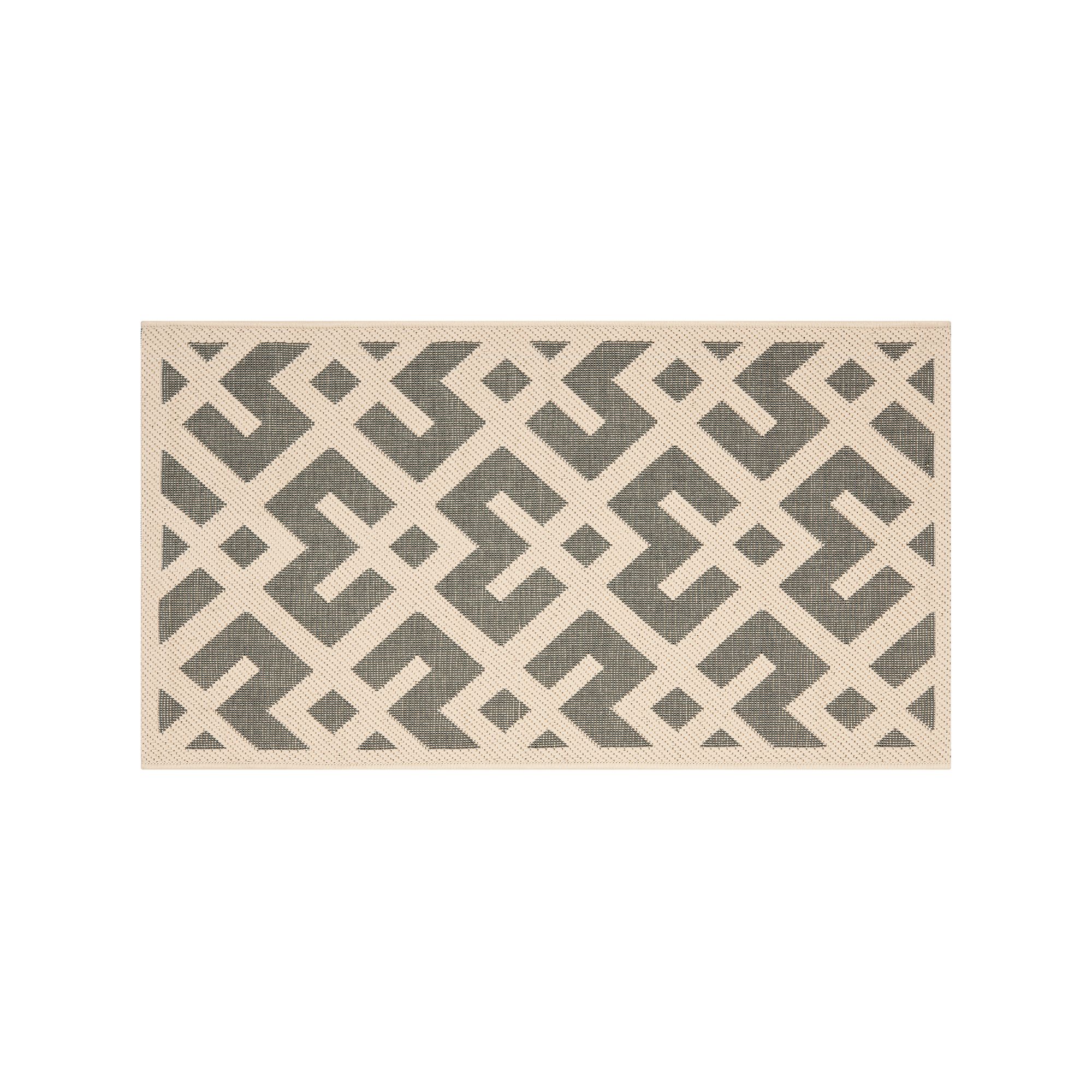Safavieh Courtyard Geometric Indoor Outdoor Rug, Gray Ivory