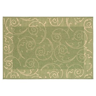 Safavieh Courtyard Swirl Indoor Outdoor Rug