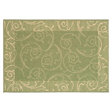 Safavieh Courtyard Swirl Indoor Outdoor Rug