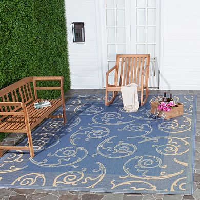 Safavieh Courtyard Swirl Indoor Outdoor Rug