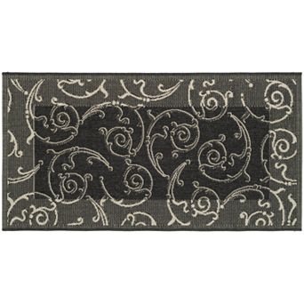 Safavieh Courtyard Swirl Indoor Outdoor Rug