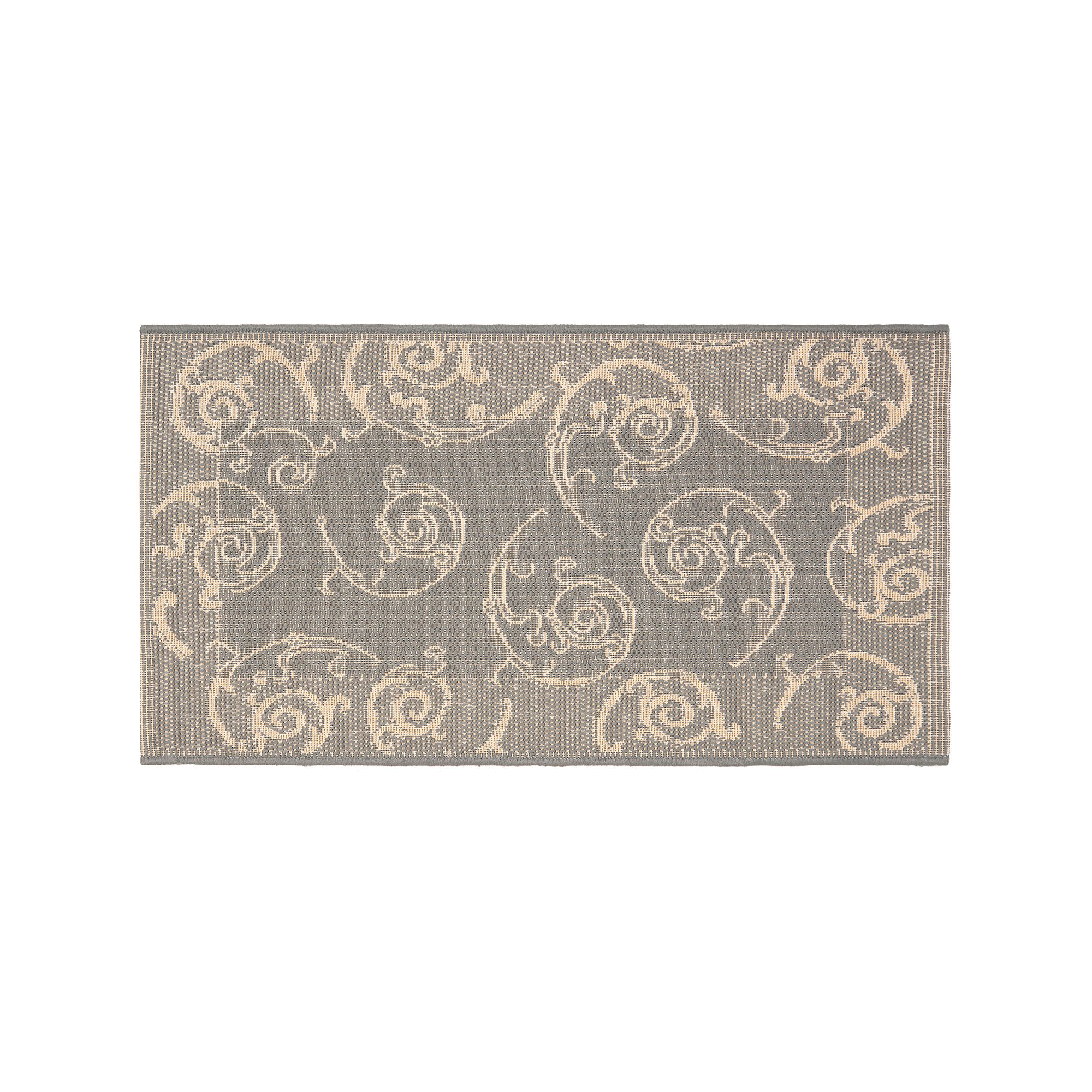 Safavieh Courtyard Swirl Indoor Outdoor Rug, Gray Natural