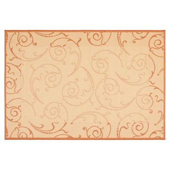 Safavieh Courtyard Swirl Indoor Outdoor Rug