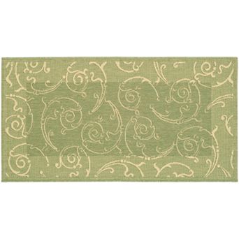 Safavieh Courtyard Swirl Indoor Outdoor Rug