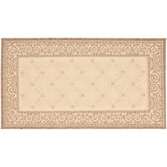 Safavieh Courtyard Framed Border Indoor Outdoor Rug