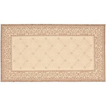 Safavieh Courtyard Framed Border Indoor Outdoor Rug