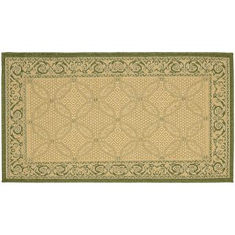 Safavieh Courtyard Framed Border Indoor Outdoor Rug